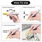 6 Pieces Black Paint Markers Pens - Single color Permanent Oil Based Paint Pen, Medium Tip, Quick Dry and Waterproof Marker for Rock, Wood, Fabric, Plastic, Canvas, Glass, Mugs, Canvas, Glass